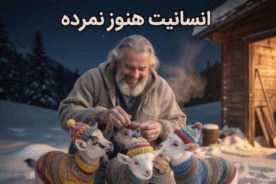 اقدام خنده دار چوپان برای حفظ بزغاله ها از سرمای با لباس بافتنی +ویدئو/ درود به این ذهن خلاق😂