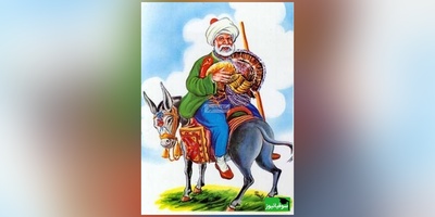 حکایت خنده دار ملانصرالدین/ ماجرای دفن کردن امیر علمدار لشگر با علمش/ وقتی ملا برا همه چی یه جوابی داره+ فیلم