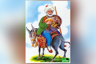 حکایت خنده دار ملانصرالدین/ ماجرای دفن کردن امیر علمدار لشگر با علمش/ وقتی ملا برا همه چی یه جوابی داره+ فیلم