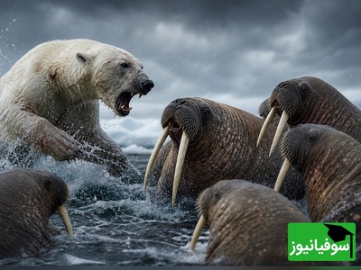(ویدئو) مستند حیات‌وحش حیوانات؛ نبرد نابرابر در قطب شمال؛ آیا خرس قطبی از پس این غول‌ها برمی‌آید؟