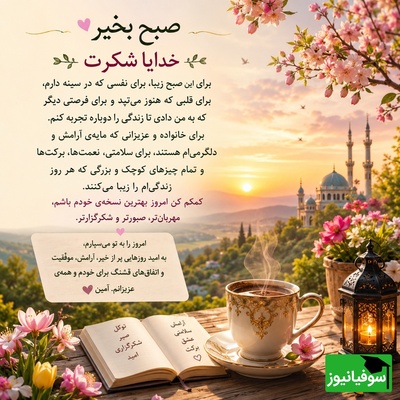 شکرگزاری صبحگاهی/ چه زیباست که هر صبح فرصتی دوباره برای بهتر شدن، بخشیدن، دوست داشتن و ساختن رویاهایمان است / شکرگزاری امروز 28 خرداد 1405 + ویدئو
