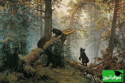 (ویدئو) خلق طبیعی‌ترین نقاشی جهان توسط «ایوان شیشکین» نقاش جنگل‌ها