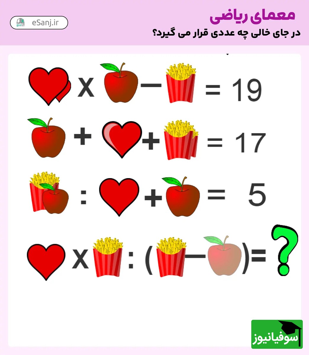 تست هوش ریاضی