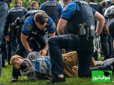 (ویدئو) کولاک دانشجوی معترض حامی غزه در دانشگاه/ مدرک تحصیلی نابود شد