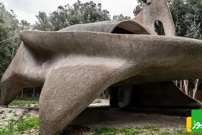 نگاهی خیره کننده به معماری خانه خانه‌ای که شبیه نهنگ است؛ شاهکار معماری آوانگارد + عکس