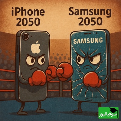 این ویدئو رو طرفدارای آیفون و سامسونگ نبینن! /طراحی جالب برندهای مختلف گوشی در سال 2050؛ خلاقیت سامسونگ تو عکاسی عالی بود😂/ تو بودی کدومو میخریدی؟!