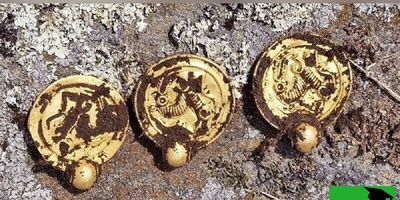 جنگجوی باستانی با «تاج طلا» در جریان ساخت نیروگاه خورشیدی از دل خاک سر برآورد