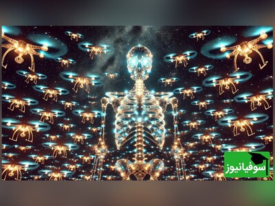 ویدیو/ الگوریتم حیرت‌انگیز پرواز هوش‌مصنوعی برای ایجاد نمایشی اسکلتی در آسمان توسط پهپادها
