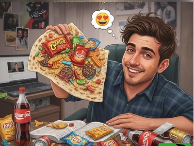 این تصویر خوابگاه رو ترکوند؛ شام دانشجویی یا شوخی با آشپزی؟