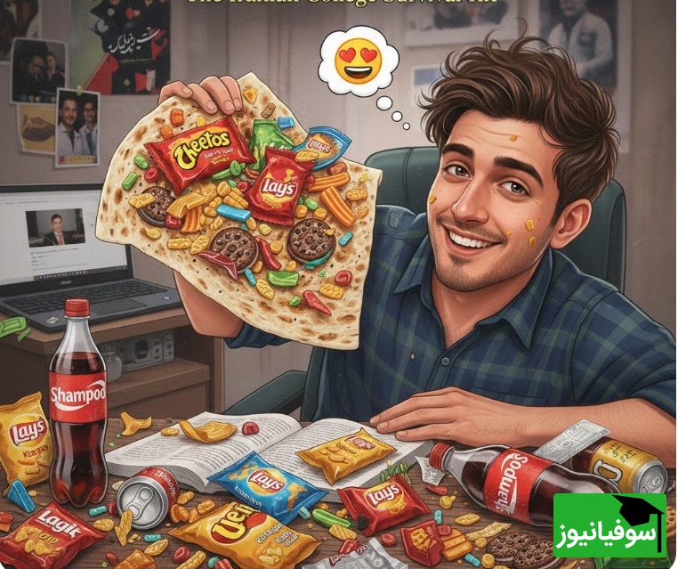 این تصویر خوابگاه رو ترکوند؛ شام دانشجویی یا شوخی با آشپزی؟