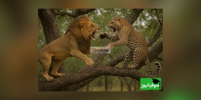 (ویدئو) مستند حیات وحش حیوانات/ راز بقا:جدال نفس‌گیر  شیر و پلنگ این بار بر فراز آسمان
