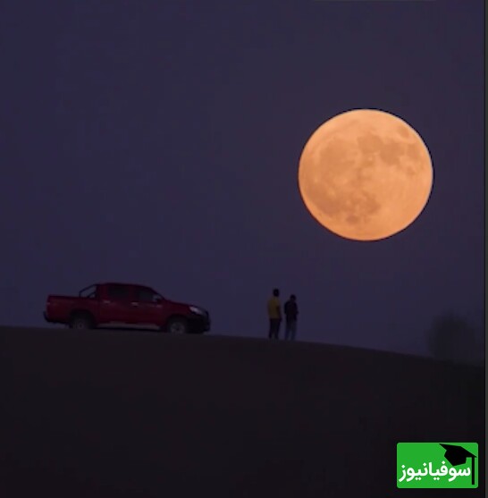 (ویدئو) اَبَرماه در کویر ورزنه؛ جادوی آسمان و هنر عکاسی در یک قاب