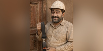 زنگ خلاقیت : ابتکار خنده دار و تحسین برانگیز اوستا بنای ایرانی در ساخت در حماسه آفرید/ پراید همیشه در صحنه