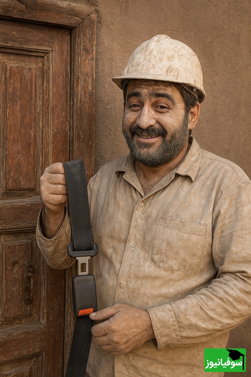 زنگ خلاقیت : ابتکار خنده دار و تحسین برانگیز اوستا بنای ایرانی در ساخت در حماسه آفرید/ پراید همیشه در صحنه