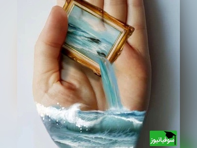 نگاهی به نقاشی‌های شگفت‌انگیز و منحصربه‌فرد بانوی هنرمند ایرانی، گلسا گلچینی، بر روی دست/ ترکیبی از هنر مینیاتور و نقاشی واقع‌گرایانه/ از تاب‌بازی گرفته تا درست کردن آدم‌برفی