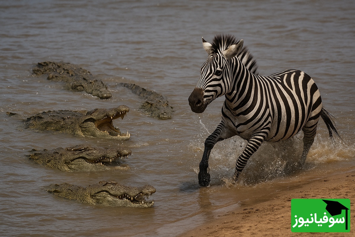 حیات وحش ؛ مستند حیات وحش حیوانات / 
نبرد دیدنی یک گورخر در محاصره چند تمساح در رودخانه!