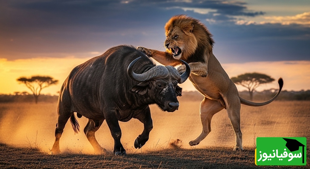 (ویدئو) مستند حیات وحش حیوانات/ راز بقا، این داستان: نبرد تماشایی شیرهای خشمگین و گاومیشهای وحشی در دشت آفریقا؛ لحظهای که طبیعت تصمیم میگیرد چه کسی زنده بماند 🦁