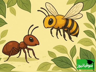 معمای هوش تصویری | فقط 1٪ افراد می‌توانند نکته انحرافی تصویر زنبور و مورچه را پیدا کنند! شما چطور؟ 🐝