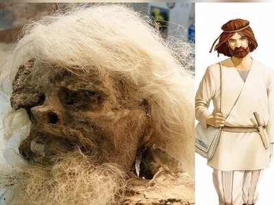 ویدئو/ سفر به تاریخ با مومیایی نمکی ساسانی/ مرد نمکی با لباس‌های باشکوه و مرموز، ناگفته‌های 1700 ساله تاریخ را فاش می‌کند
