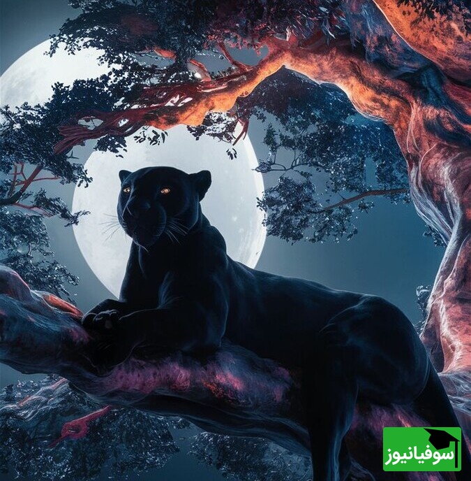 عکس | درخشش ماه کامل و نعره‌ی پلنگ هندی/ آغاز شب اسرار در تپه‌های راجستان