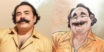 تصاویر جالب و دیدنی از خلاقیت هنرمند ایرانی در طراحی غذاها، این بار با چهره آدمیزاد! / قیافه سیرابی خیلی سمی شده😂