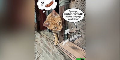 لحظات خنده دار گرفتن موش توسط گربه🤣 / ناکام ماندن عملیات صید موش (ویدئو)