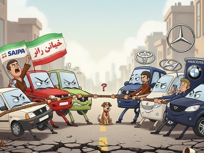 ویدئوی وایرال کل‌کل ماشین‌ها؛ بنز و BMW درگیر، پژو پارس شاخ شد، 206 استایل ترکوند!