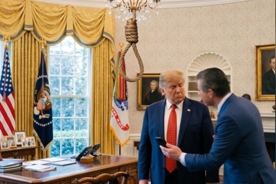 فیلم لو رفته از واکنش ترامپ بعد از قبولی آتش‌بس توسط ایران / آخر سر خودشو دار زد🤣