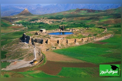 نگاهی به ساخت تخت سلیمان به دست  کارگران/ پایتخت معنوی دوران ساسانی! +ویدیو