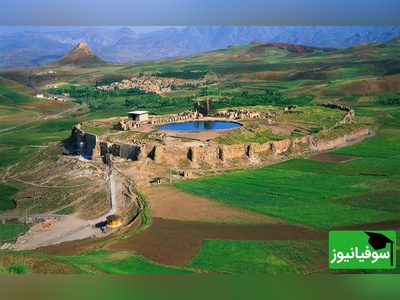 نگاهی به ساخت تخت سلیمان به دست  کارگران/ پایتخت معنوی دوران ساسانی! +ویدیو