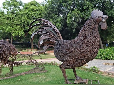 ویدئو/ خلاقیت مثال‌زدنی هندی‌ها در بازیافت جهانیان را متحیر کرد / در این پارک عجیب در هند هنر از دل زباله و ضایعات متولد شده است!