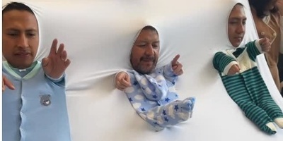 اگه فکر میکنین جشن تعیین جنسیت فقط ترکوندن بادکنکه سخت در اشتباهید؛ ابتکار بامزه عمه و عموهای نی‌نی برای سرگرم کردن مهمانان در مراسم حسابی پربازدید شد+ویدیو