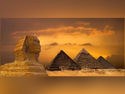 ویدیو/ چوب جادوی هوش مصنوعی بر سر مجسمۀ عظیم‌الجثۀ ابوالهول/ چهرۀ واقعی فرعون افسانه‌ای مصر با میکاپ غلیظ و ریش بلند دیدن دارد