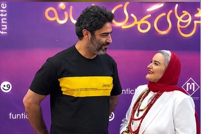 ببینید| وقتی استایل جنجالی نعیمه نظام‌دوست سوژه‌ی خنده و شوخی منوچهر هادی می‌شود!😂