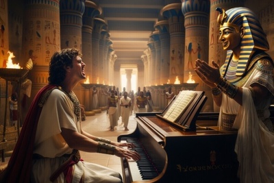 ویدیو| وقتی بتهوون به مصر باستان می‌رود؛ اجرای شگفت‌انگیز برای فرعون