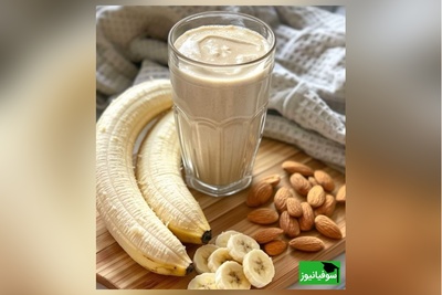 اگه می‌خوای به شکل سالم وزن بگیری این اسموتی ساده می‌تونه یه کمک‌ بزرگ باشه/ پرکالری مغذی و مناسب برای صبح یا بعد از تمرین😎💪