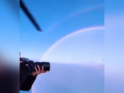 (ویدئو) آیا می‌دانستید که رنگین‌کمان‌ها در واقع به شکل دایره هستند!/ زیباترین نقاشی طبیعت را ببینید