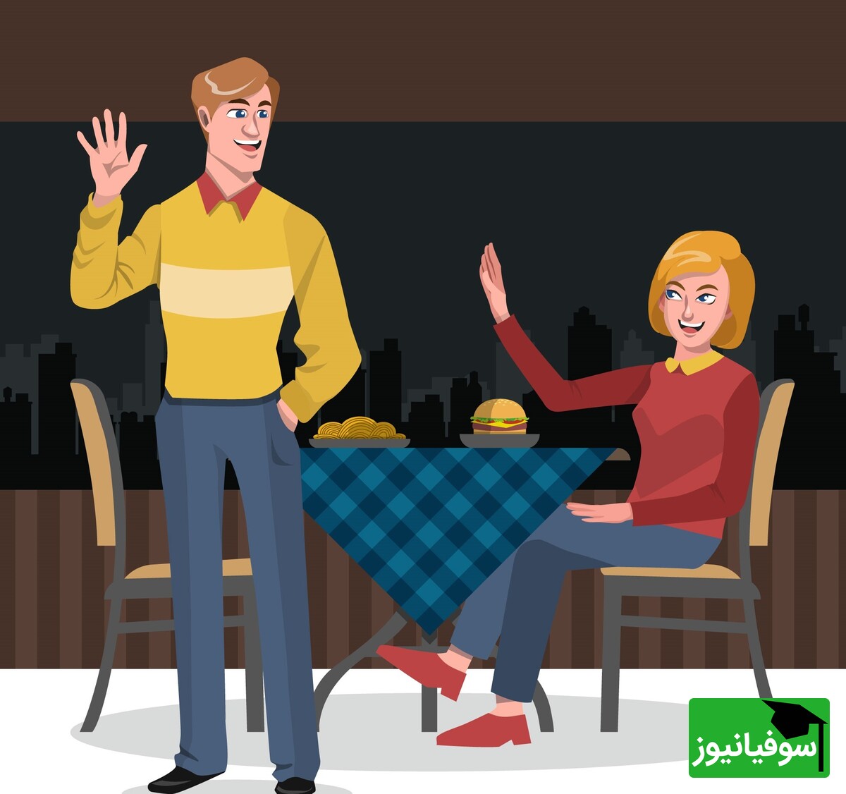 خطای دید/ فقط نوابغ می‌توانند اشتباه این زن و شوهر را در 5 ثانیه سر میز غذا پیدا کنند