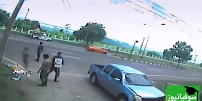 فیلم لحظه جدا شدن روح از بدن یک زن در تصادف رانندگی / فیلمی که جهان را تکان داد