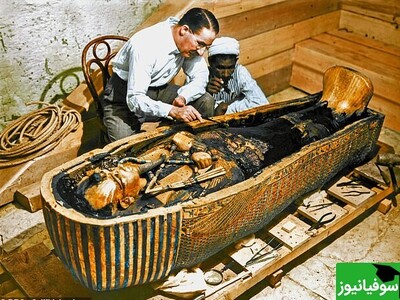 ویدیو/ پرده‌برداری از راز مخوف نفرین فرعون جوان مصری «توت عنخ آمون» با بررسی مومیایی خفته در تابوت طلایی جواهرکوب