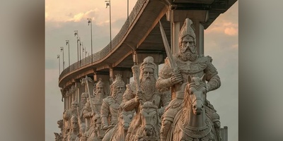 معماری خیره کننده ستون‌های اسطوره‌ای الهام از اساطیر تاریخی ایران؛ شاهکار جهانی که باید ببینی + عکس