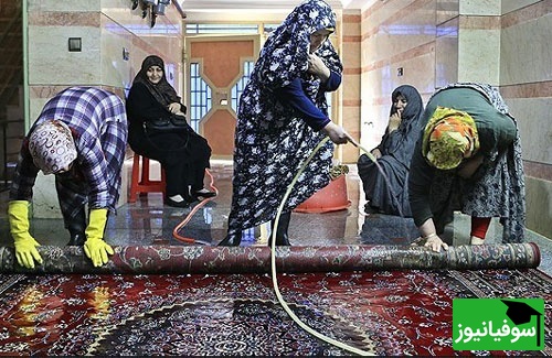 خلاقیت خنده دار مادر ایرانی برای زود خشک شدن فرش شسته شده در گرمای 50 درجه حماسهای آفرید جهانی/مادر من نمیگی خدای نکرده یه چیزیت میشه؟
