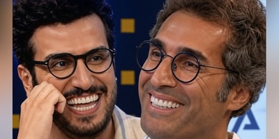 یادی کنیم از تقلید صدای استادانه هادی کاظمی؛ فقط خنده بی امان امیرحسین قیاسی رو ببینید😂