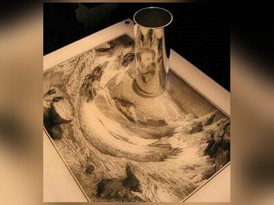 ویدیو/ رمزگشایی از نقاشی مرموز و جادویی که  رمان‌نویس معروف "ژول‌ورن" در آن محبوس است