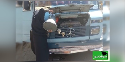 خلاقیت خنده‌دار و تحسین برانگیز راننده مینی‌بوس ایرانی برای فرار از گرمای 45 درجه حماسه آفرید/تکنولوژی به سبک ایرانی😂