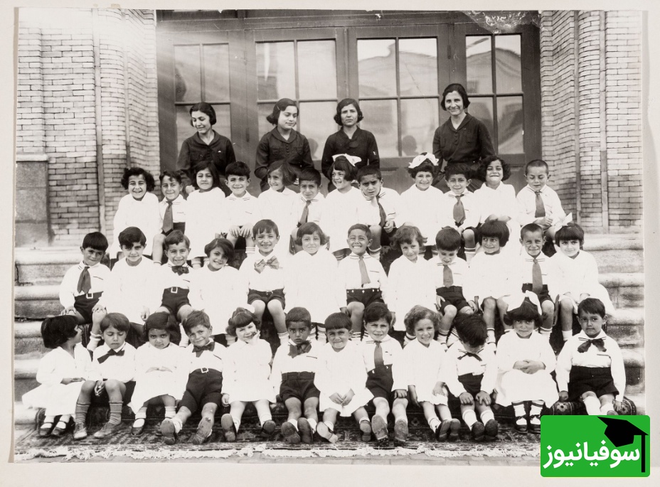  کودکستان پروین در تبریز؛ سال 1315 شمسی. همانطور که در حاشیۀ پایین عکس اشاره شده احتمالا این کودکستان توسط آمریکایی‌ها در ایران تاسیس شده بود.