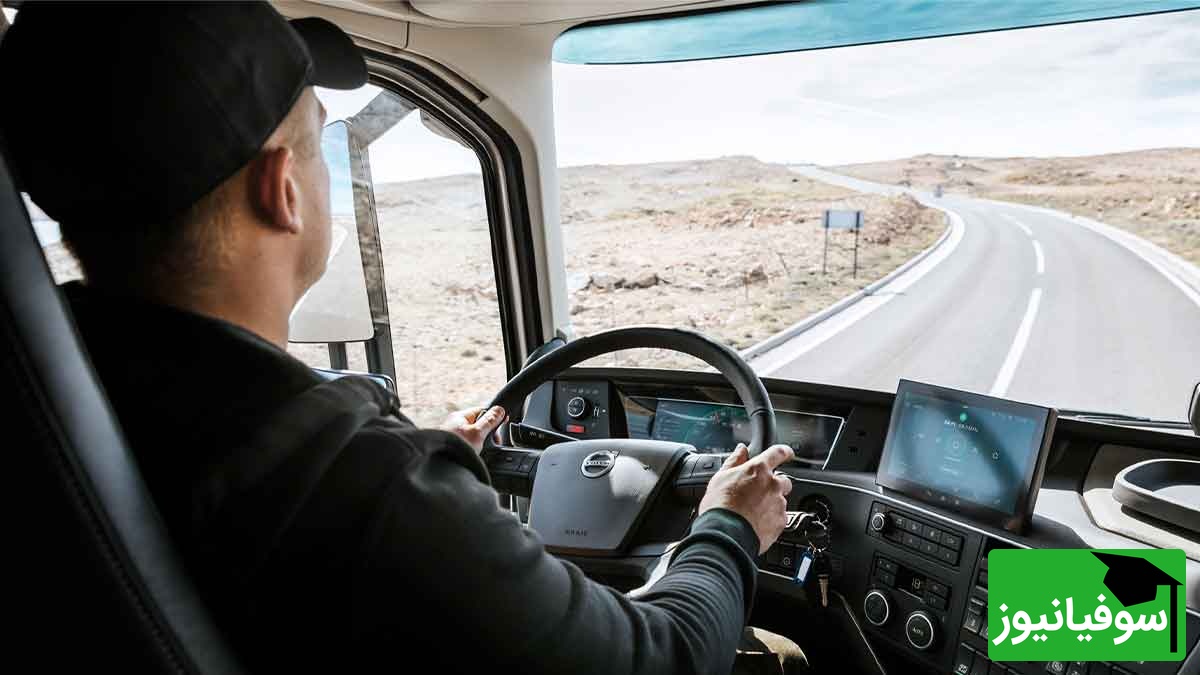 خلاقیت جالب راننده شمالی با نوشته‌ای عجیب پشت کامیون