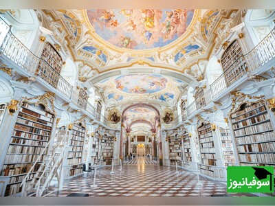 ویدیو/ فضای آرامش‌بخش و نوستالژیک از کتابخانۀ ملی اتریش/ وقتی رویای کودکی لباس واقعیت می‌پوشد