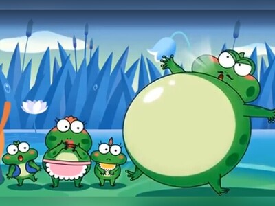 ویدیو/ داستان کوتاه انگلیسی «قورباغۀ شکم بادکنکی و گاو بزرگ» با زیرنویس فارسی چسبیده/ یادگیری آسان اصطلاحات خاص