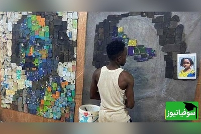 خلاقیت تحسین‌برانگیز هنرمند آفریقایی در تبدیل دمپایی به آثار هنری حماسه آفرید/قول میدم از دیدن این همه زیبایی لذت ببری😍